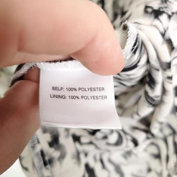 Rose Olive Top Womens 3X Popover Half Button All Over Print Office Workwear - Picture 8 of 9